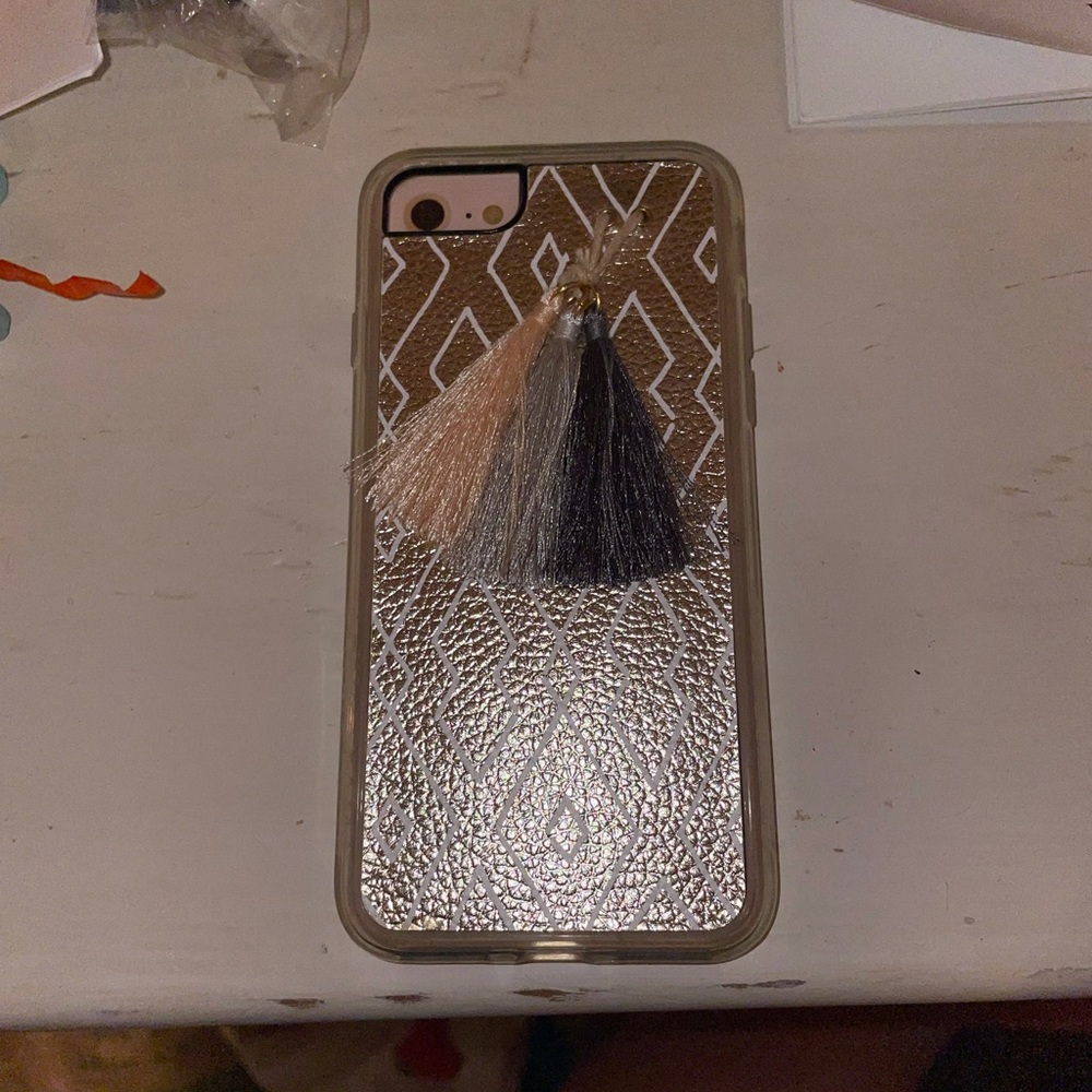Anthropologie tassel iPhone 8 case